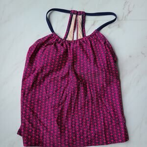 Kona Sol Tankini Top Pink and Blue NWT Size XS